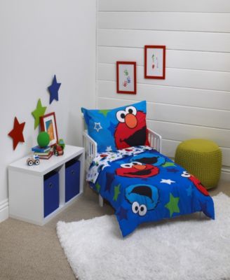 NoJo - Sesame Street 4-Piece Toddler Bedding Set
