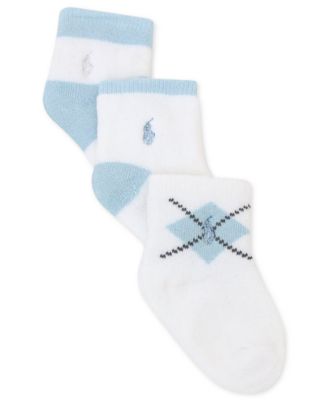Polo Ralph Lauren - Baby Socks, Baby Boys 3-Pack Argyle Socks