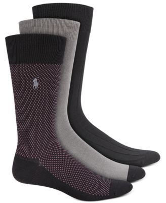 Polo Ralph Lauren - Men's Birdseye Dress Socks, 3-Pk.