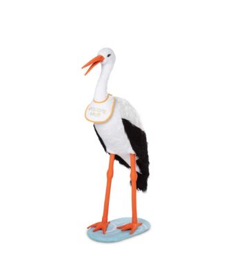 Melissa and Doug - Lifelike Plush Stork Giant Standing Stuffed Animal 3+ Feet Tall