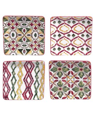 Certified International - Napa 4-Pc. Canape Plates asst.