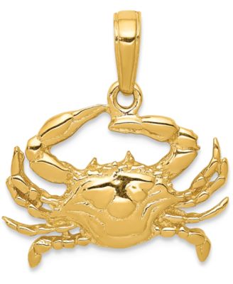 Macy's Brand - Crab Charm Pendant in 14k Gold