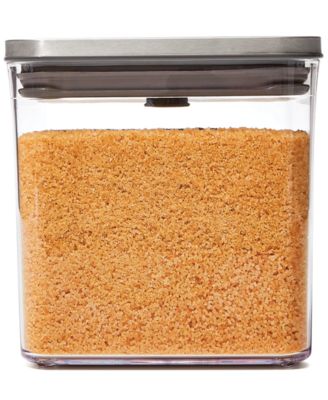 OXO - Steel POP Big Square Short 1.1-Qt. Food Storage Container