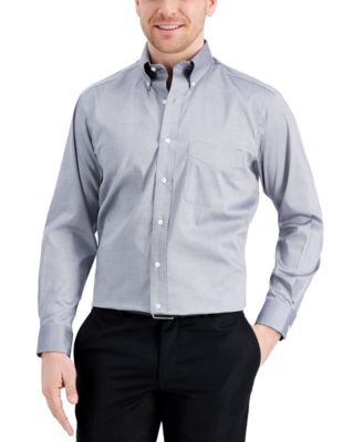 Club Room - Men's Classic/Regular-Fit Performance Stretch Yarn-Dyed Pinpoint Dress Shirt
