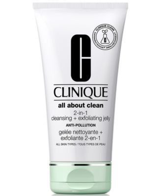 Clinique - All About Clean 2-In-1 Cleansing + Exfoliating Jelly, 5-oz.