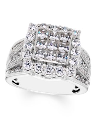 Macy's Brand - Diamond Multi Princess Ring 2 1/2ct. t.w. in 14k White Gold