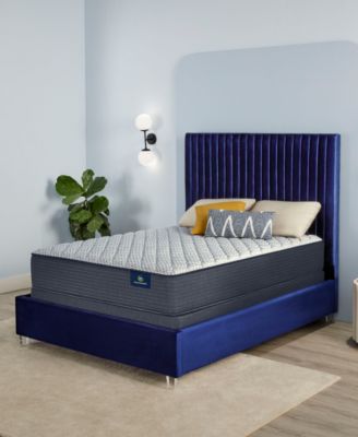 Serta - Serene Sky 12" Firm Mattress Set- Full