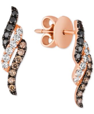 Le Vian - Multicolor Diamond Drop Earrings (1/2 ct. t.w.) in 14k Rose Gold
