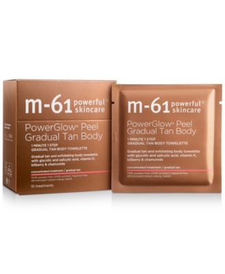 m-61 by Bluemercury - PowerGlow Peel Gradual Tan Body, 10 treatments