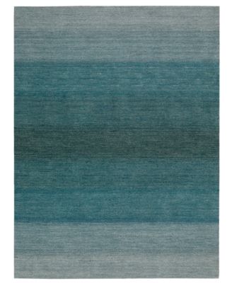 Calvin Klein - CK206 Linear Glow Runner Rug, GLO-01 Aqua 2'3" x 7'6"