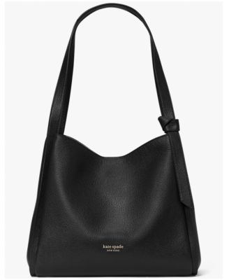 kate spade new york - Knott Pebbled Leather Large Shoulder Bag
