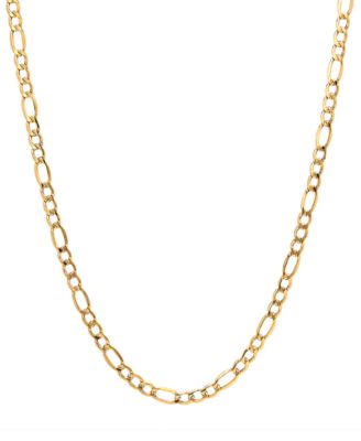 Italian Gold - Figaro Link 20" Chain Necklace in 14k Gold