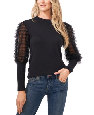 CeCe - Ruffle-Sleeve Sweater