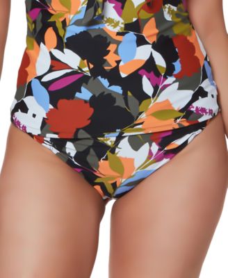 Bar III - Floral Flirt Printed Hipster Bikini Bottoms