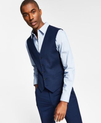 Tommy Hilfiger - Men's Modern-Fit TH Flex Stretch Solid Suit Vest