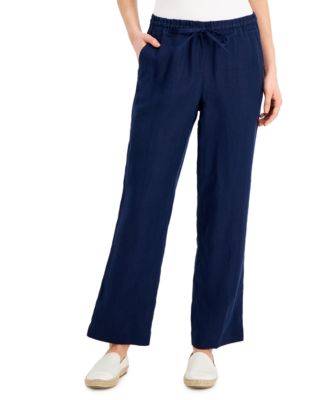Charter Club - Linen Petite Drawstring Pants