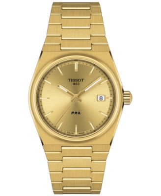 Tissot - Unisex PRX Gold-Tone Stainless Steel Bracelet Watch 35mm