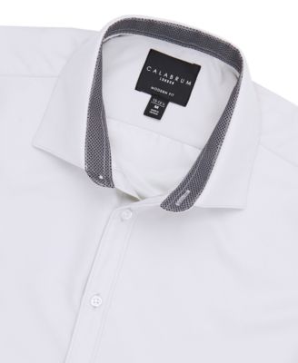 Calabrum - Men's Slim-Fit Performance Dress Shirt