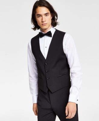 Calvin Klein - Men's Slim-Fit Stretch Black Vest