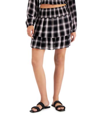 Self Esteem - Juniors' Ruffled Mini Skirt