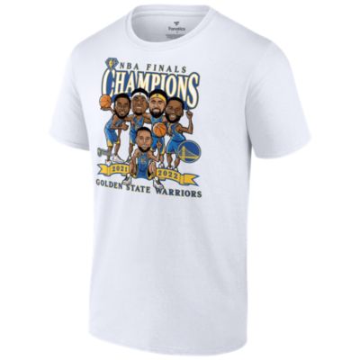 Fanatics - Men's White Golden State Warriors 2022 NBA Finals Champion Caricature T-Shirt