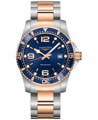 Longines - Men's Quartz HydroConquest Two Tone Stainless Steel Bracelet Watch 41mm