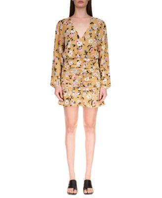 Sanctuary - Women's Dreamer Floral-Print Ruched Mini Dress