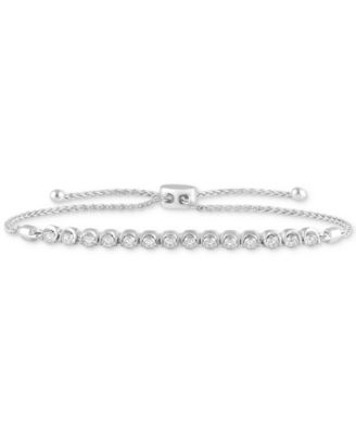 Forever Grown Diamonds - Lab-Created Diamond Bolo Bracelet (1/4 ct. t.w.) in Sterling Silver