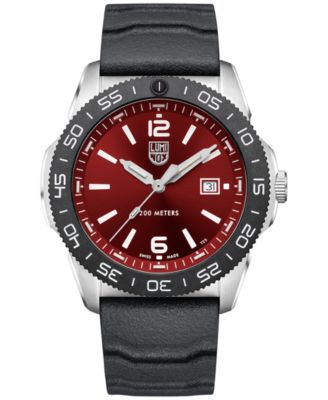 Luminox - Men's Swiss Pacific Diver Black Rubber Strap Watch 44mm