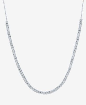 Macy's - Diamond 18" Tennis Necklace (1/2 ct. t.w.) in Sterling Silver