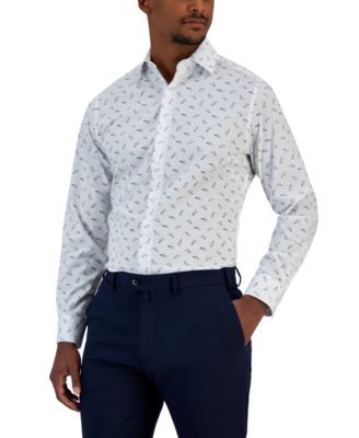 Bar III - Men's Paper Plane Dress Shirt