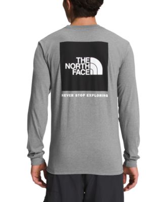 The North Face - Men's Box NSE Standard-Fit Logo Graphic Long-Sleeve T-Shirt