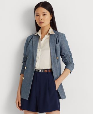 Lauren Ralph Lauren - Women's Double-Breasted Chambray Blazer