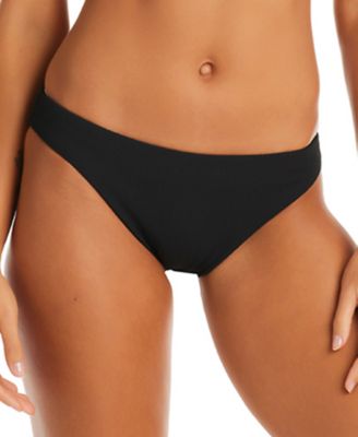 Sanctuary - Women's Solid Ribbed Sandbar Hipster Bikini Bottoms