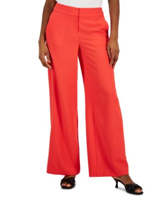 Tahari ASL - Women's Mid-Rise Wide-Leg Pants