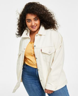 Levi's - Trendy Plus Size Barely Freezing Cotton Baggy Trucker Jacket