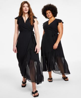 Bar III - Maxi Wrap Dress, P/XS-4X, Created for Macy's