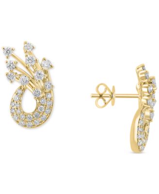 EFFY Collection - Diamond Spray Drop Earrings (1-1/3 ct. t.w.) in 14k Gold