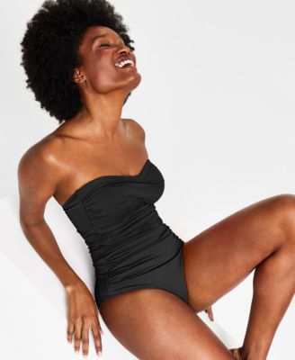 Anne Cole - Twist-Front Ruched One-Piece Swimsuit