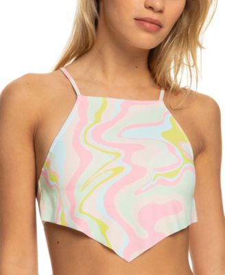 Roxy - Juniors' Tropics Hype Cropped Tankini Top