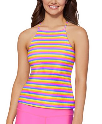 Raisins - Juniors' Shorebreak High-Neck Striped Tankini Top