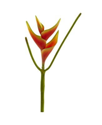 Nearly Natural - 14" Mini Heliconia Artificial Flower, Set of 6
