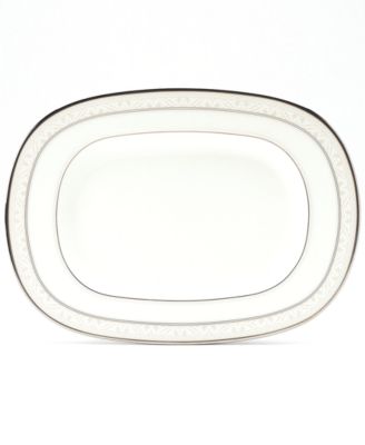 Noritake - "Montvale Platinum" Butter/Relish Tray, 9" x 5"