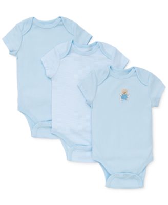 Little Me - Baby Boys' 3-Pack Bear Bodysuits