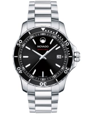 Movado - Men's Swiss Series 800 Stainless Steel Bracelet Watch 40mm 2600135