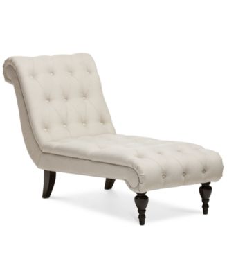 Furniture - Layla Light Beige Chaise Lounge, Quick Ship