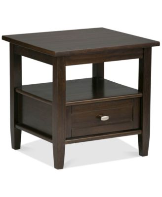 Simpli Home - Burbank End Side Table, Direct Ship