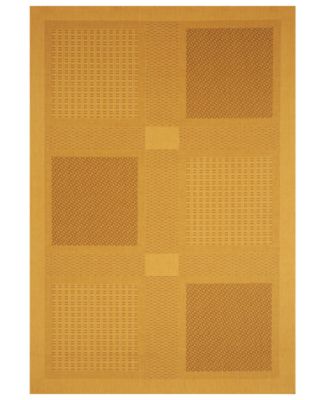 Safavieh - MANUFACTURER'S CLOSEOUT!  "Courtyard" Indoor/Outdoor CY1928-3001 Natural/Brown Area Rug, 5' 3" Round