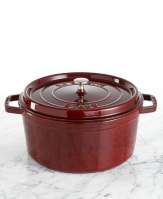 Staub - French Oven, 8 Qt. Cast Iron Round Cocotte