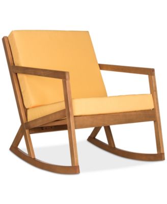 Safavieh - Nicksen Outdoor Rocking Chair, Quick Ship